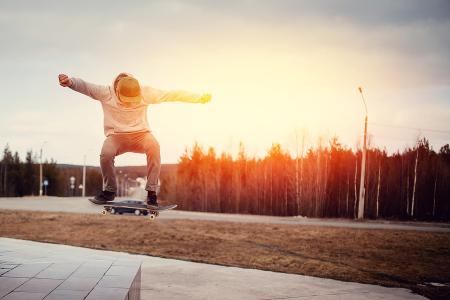 boy skateboarding