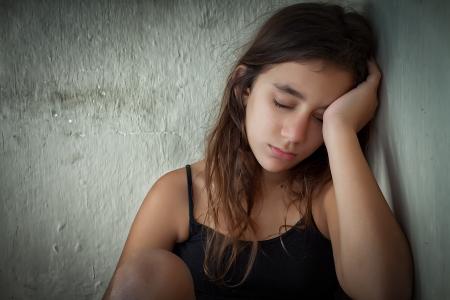 distraught girl